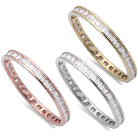 .85ct 14kt  Pave Set Eternity Wedding Band