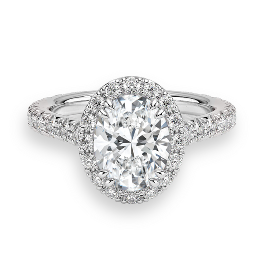 Lab Diamond Classic Oval Halo