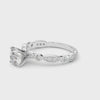 Vintage Round with Marquise Alternating Band