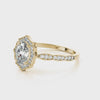 Vintage Oval Halo Ring