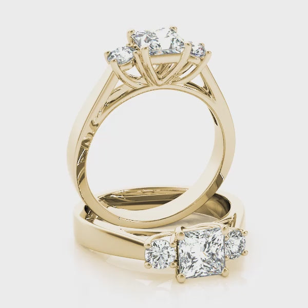 Princess 3 Stone with Rounds