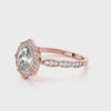 Vintage Oval Halo Ring