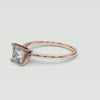 Princess Cathedral Solitaire 360 view, rose gold