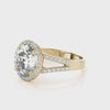 Oval Halo with Split Shank