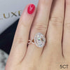 Oval Infinity Halo RIng