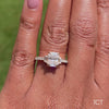 Radiant Three Stone Ring