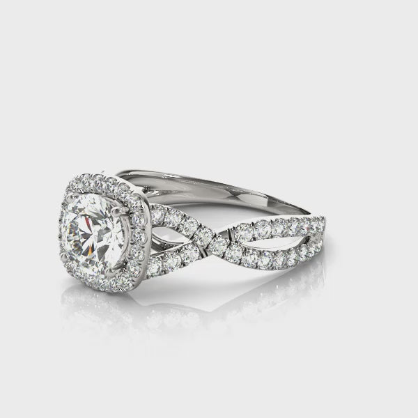 Round Infinity Halo RIng