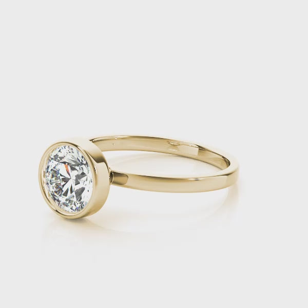 Bezel Set Round Solitaire