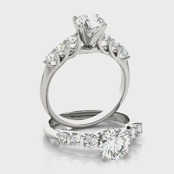 Round with 6 Stone Prong Set Band