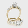 Round with 6 Stone Prong Set Band