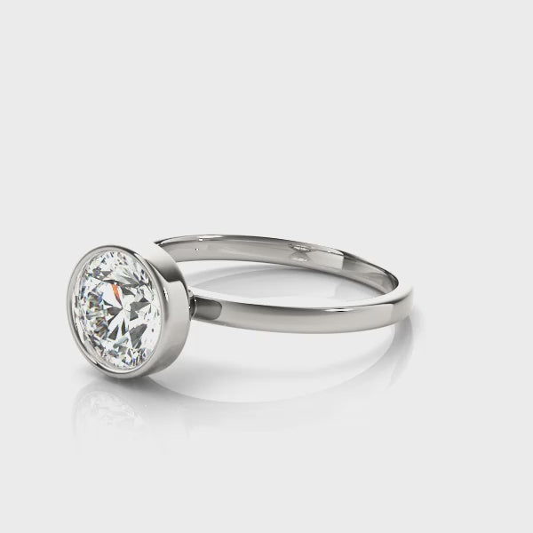 Bezel Set Round Solitaire