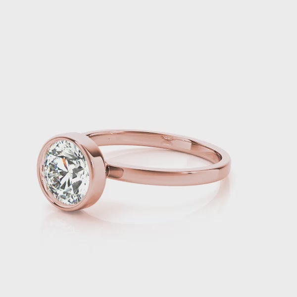 Bezel Set Round Solitaire