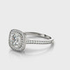 Cushion Halo Vintage RIng