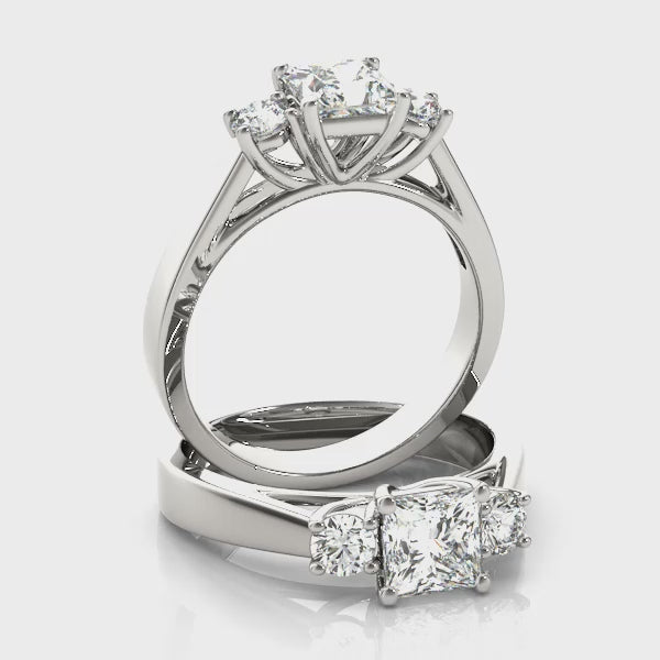 Princess 3 Stone with Rounds