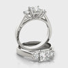 Princess 3 Stone with Rounds