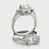 Princess 3 Stone with Trillions