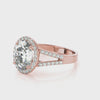 Oval Halo with Split Shank