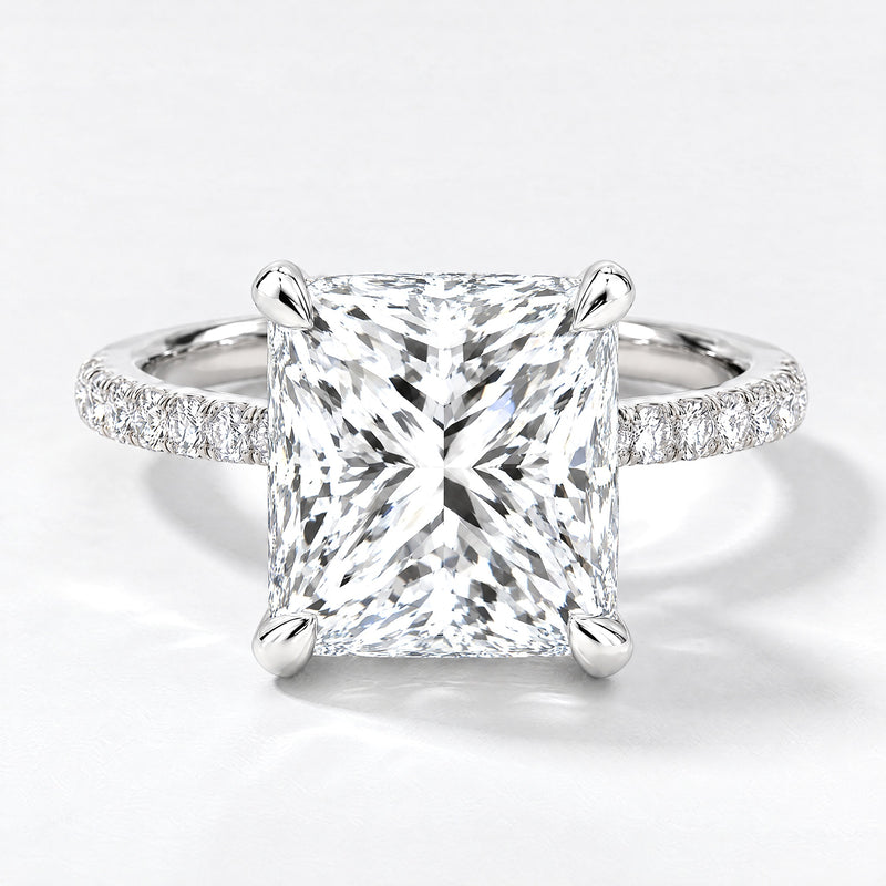 Princess Pave Hidden Halo