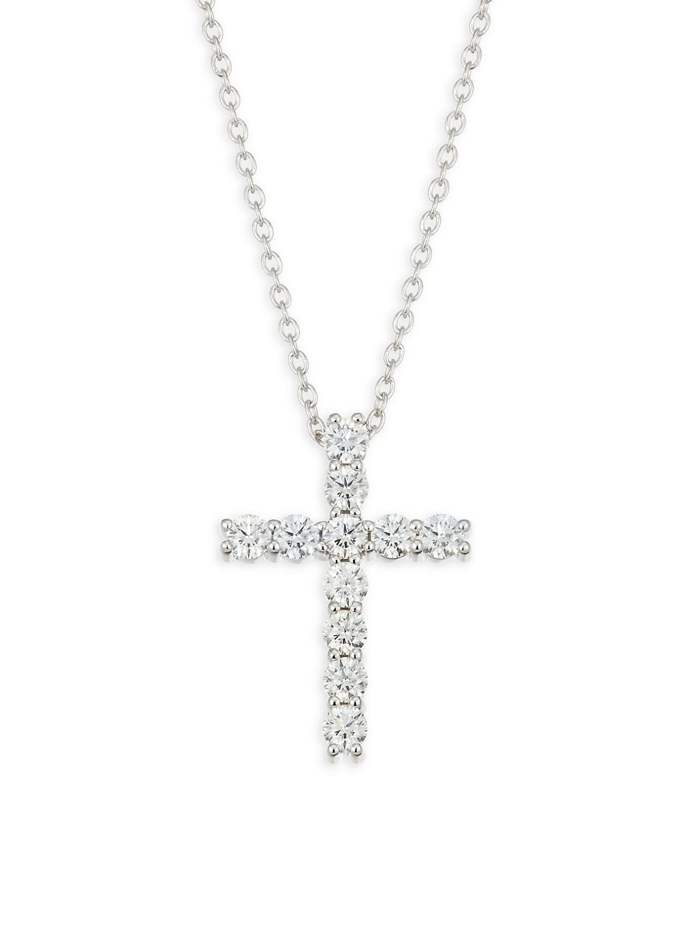 Cross Pendant Necklace (1/2 ct)
