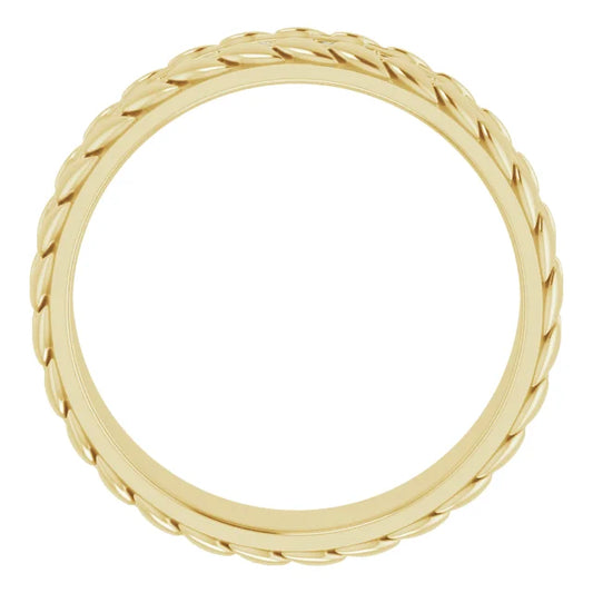 Natural Diamond Leaf Men's Band (1/3 CTW)