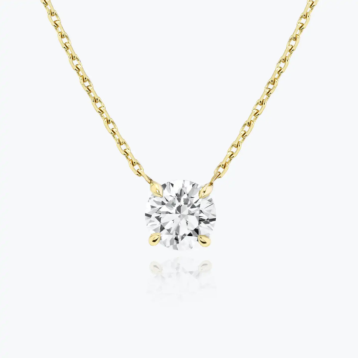 3/4 CT Round Pendant Necklace