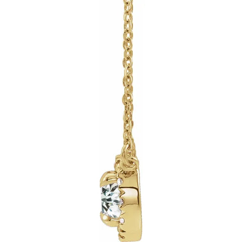 1/3 CTW Lab-Grown Diamond Halo Necklace