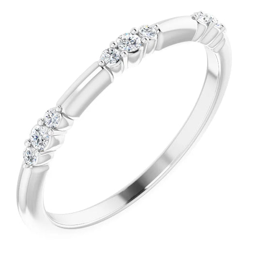 1/10 CTW Diamond Trio Stackable Ring