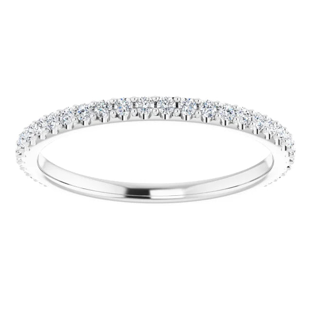 Petite 3/4th Pave Band