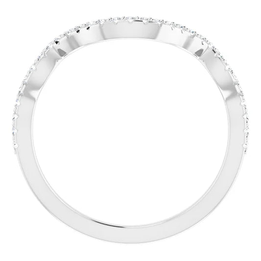 Infinity Pave Notched Band