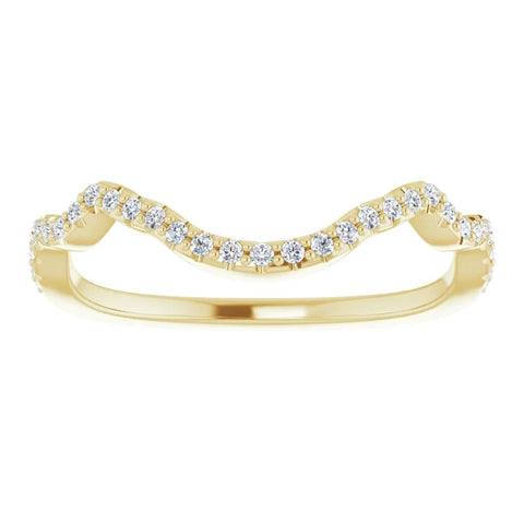 Infinity Pave Notched Band