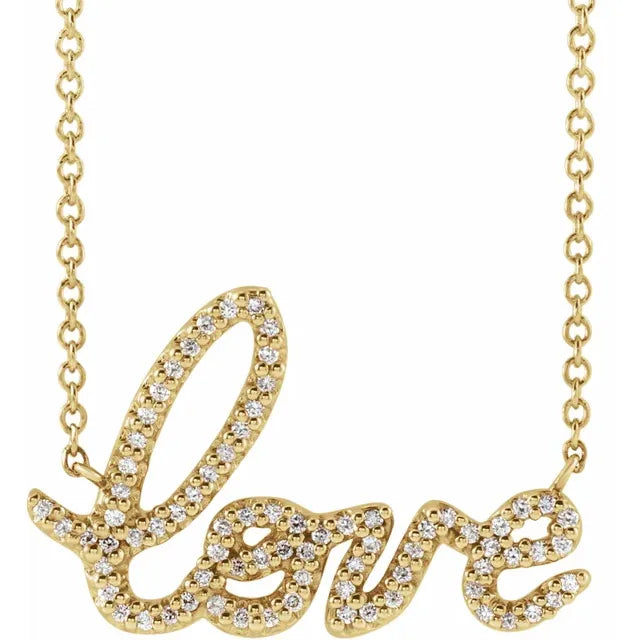 Love Diamond Accent Necklace