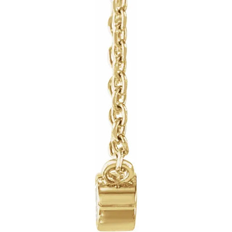 0.015 CT Diamond Bezel Solitaire Necklace