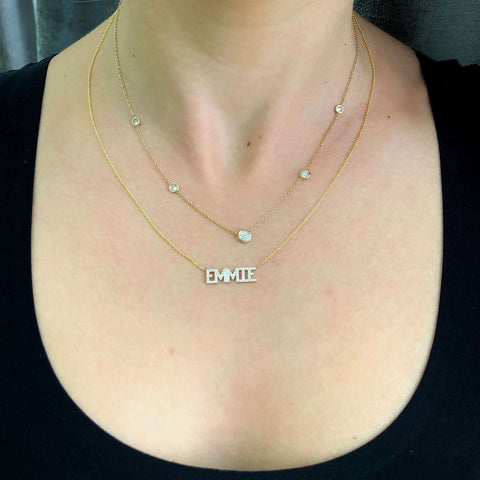 Block Name Necklace