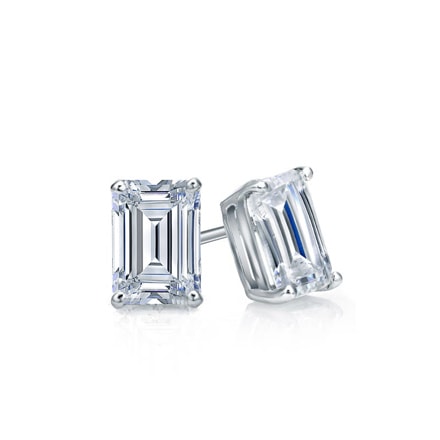 Emerald Moissanite Studs