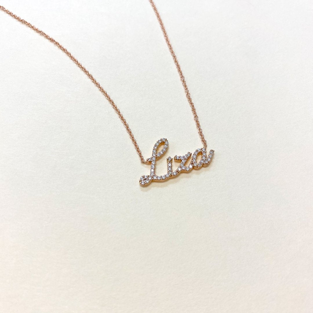 Script Name Necklace – Luxe Gemmes - Main Image