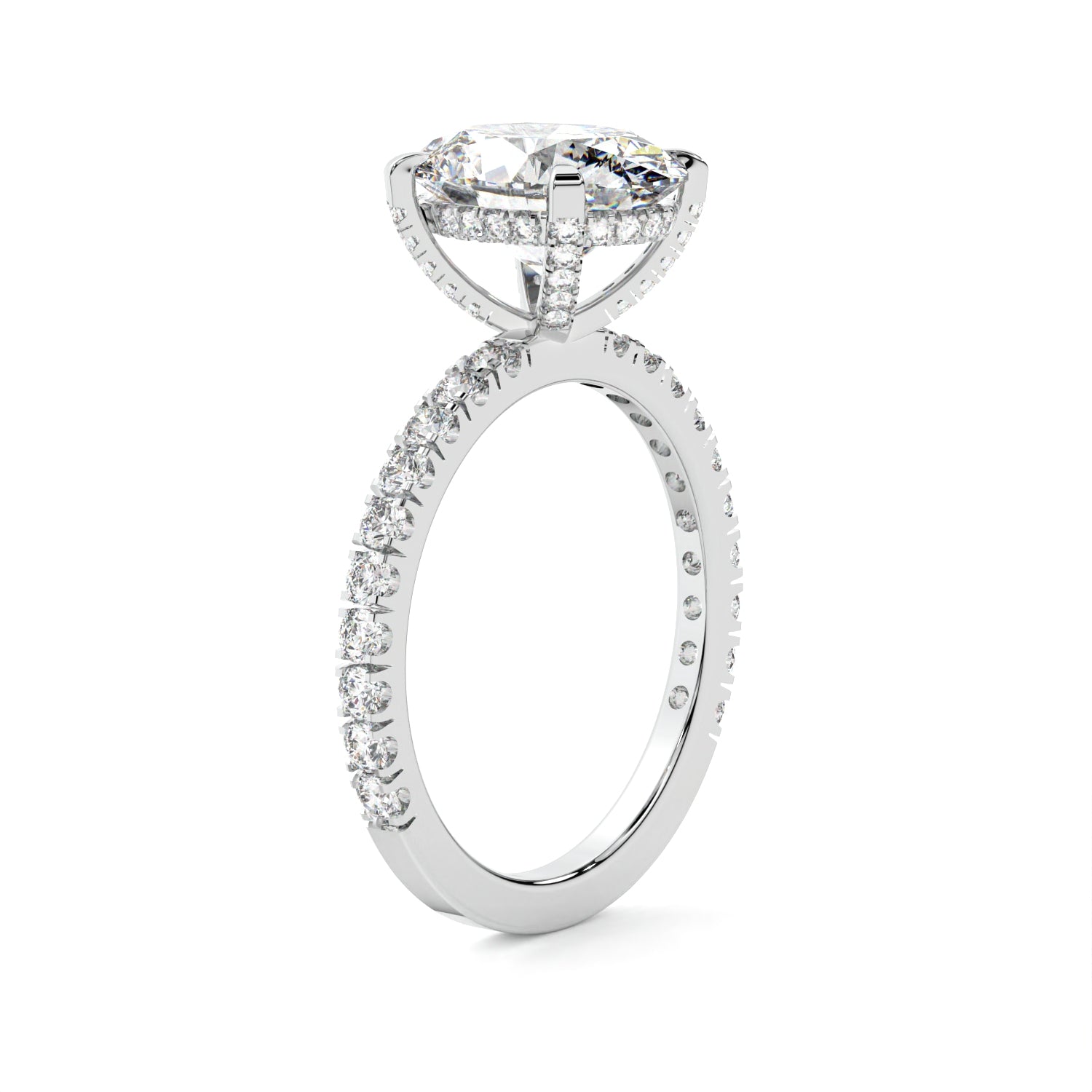 Oval Hidden Halo Luxe Gemmes