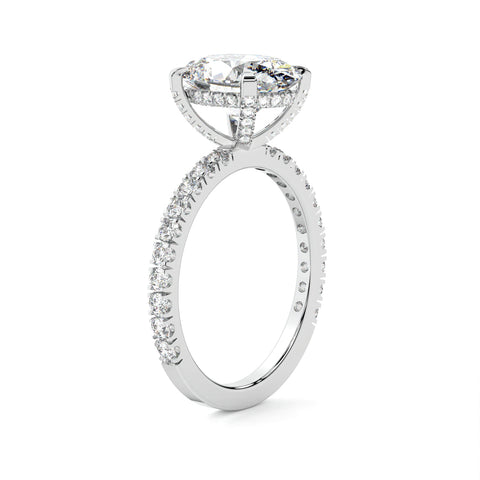 Oval Hidden Halo